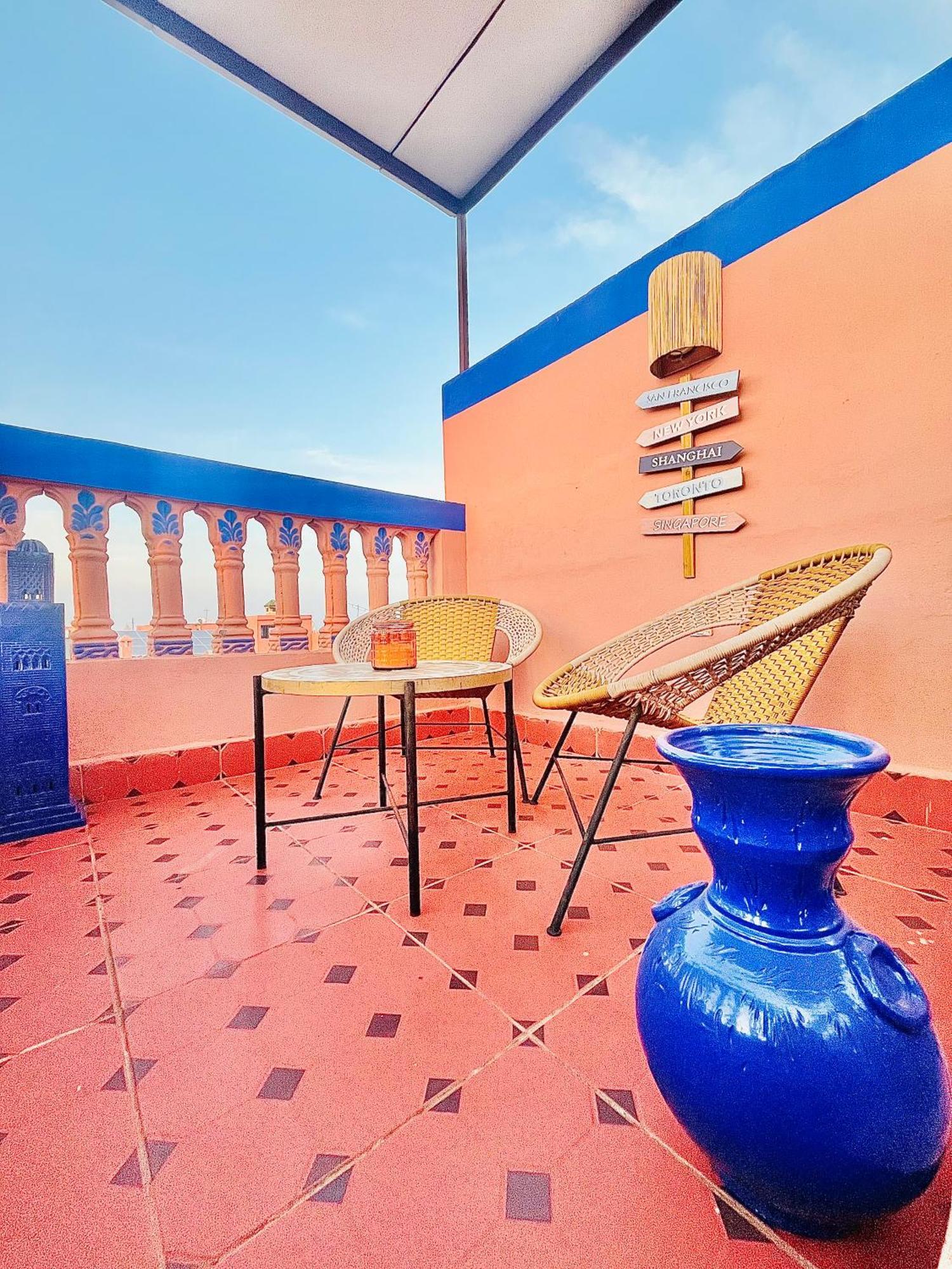 Apartment With Ac, Patio And Rooftop Appartement Climatise Avec Patio Et Toit Terrasse Marrakesh Exterior foto